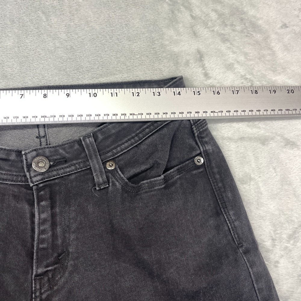 Levi's 529 Jeans Womens‎ 8 (29x32) Black Denim Curvy Grunge Americana Skinny Leg - Picture 3 of 11